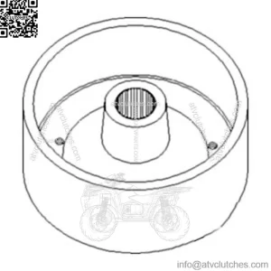 Brake Drum SBA328510081 Fits Ford New Holland Tractor 1300 1310 1500 1510 1