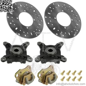 Front L & R Brake Cariper & Disc w/ Hub For Poraris ranger 400 MD 2013 (For: Polaris Sportsman 570)