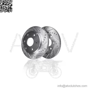 Rear Drilled Disc Rotors for Silverado 1500 LTD Tahoe Sierra 1500 Suburban Yukon (For: Chevrolet Silverado 1500)