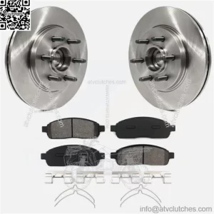 For 2004-2008 Ford F-150 Mark LT 2WD Front Disc Rotors Ceramic Brakes Pads Kit (For: Ford F-150)