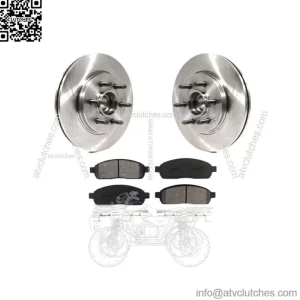Fits 2004-2008 Ford F-150 Mark LT 2WD Front Disc Rotors Ceramic Brakes Pads Kit (For: Ford F-150)