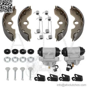 Front Brake Wheel Cylinder & Shoes Pins for Honda TRX300 2x4 FourTrax 300 93-00 (For: Honda)