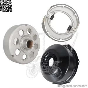 Rear Brake Drum for Honda TRX300FW FourTrax 300 4X4 1988-96 w/Cover Brake Shoe (For: Honda)