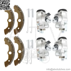 4x Front Brake Wheel Cylinders With Shoes for Honda Foreman Rubicon 450 TRX450FA