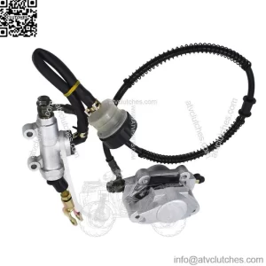 Hydraulic Rear Disc Brake Caliper System + Pads 150cc 250cc Quad Dirt Bike ATV