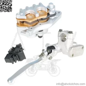 Front Master Cylinder Lever + Brake Caliper Pad for HONDA XR250R 400R 600R 650LR