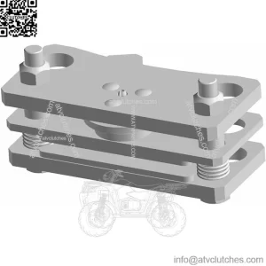 Polaris Off Road Brake Pad Caliper Assembly, Genuine OEM Part 1913529, Qty 1