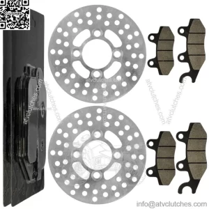 2 Front Brake Disc Rotor Pad for Yamaha Raptor 700 YFM700R YFM700 R 2006-2012 (For: Yamaha Raptor 700)