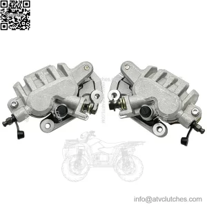 Front Left Right Brake Calipers & Pads for Honda TRX450R Sportrax 450 2004-2009