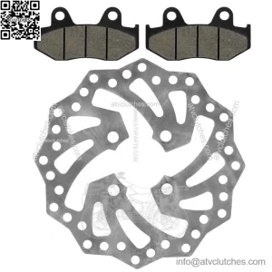 Rear Brake Disc Rotor w/ Pads fits Yamaha YFZ450R / YFZ450RSE Special 2009-2021