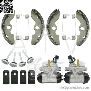 Front Brake Wheel Cylinders w/Shoes for Honda FourTrax 300 TRX300 2x4 1993-2000
