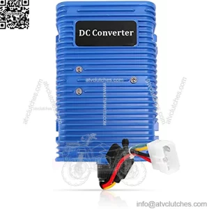 Universal Golf Cart Voltage Reducer DC Converter 36V or 48V to 12V, 30 Amp 360 Watts with Power Source