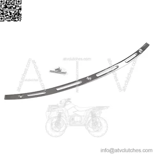 Polished Stainless Steel Slotted Windshield Windcreen Trim Batwing Compatible for 14-21 Harley Touring Electra Street Glide FLHX Tri Glide Ultra Limited FLHTCUTG FLHX FLHTC CVO 2014-2021