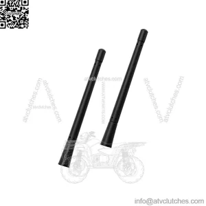 7- inch Short Motorcycle Antenna Replacement for Harley Davidson 1989-2022 Touring Electra Glide Ultra Classic حCustom Flexible Rubber (2 Pack)