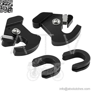 Sissy Bar Backrest Luggage Rack Docking Latch Clip and Side Plate Mounting Bracket Grommet Black Latch Clip and Grommet for Harley Davidson 1986-2022