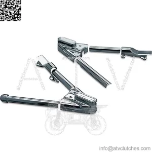 Kuryakyn 8256 Motorcycle Accent Accessory: Swingarm Covers for 2000-07 Harley-Davidson Softail Motorcycles, Chrome