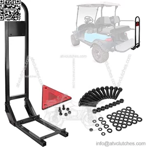Universal Golf Cart Rear Safety Grab Bar Fits Club Car, EZGO, Yamaha