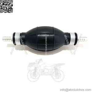 8mm Black Rubber Metal One Way Valve Fuel Hand Primer Pump Car Marine Boat
