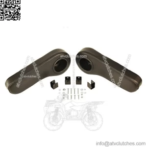 2X Golf Cart Rear Flip Seat Armrest Cushion Cup holder- Bolt On 1" Tube Design