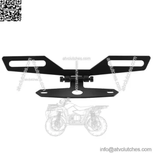 Black Folding License Plate Bracket Tag Holder Dirt Bike Motorcycle Universal (For: More than one vehicle)