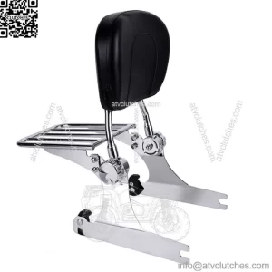 Passenger Backrest Sissy Bar&Luggage Rack For Harley Dyna Super Glide FXD 02-05