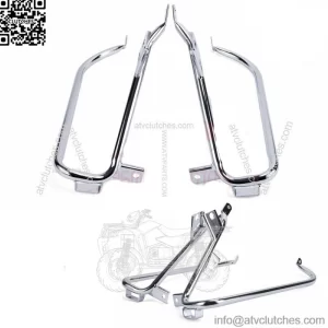 Saddlebag Bracket Guard Crash Bars For Harley Touring Street Road Glide 2009-13