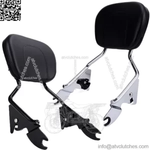 Sissy Bar Passenger Backrest W/ Pad For Harley Street Glide Road Glide 2009-2023