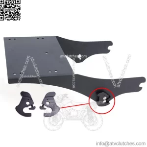 Two Up Tour Pack Pak Trunk Mount Bracket Rack For Harley Touring Road King 97-08