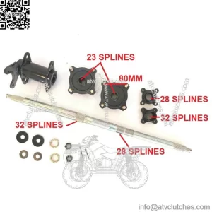 Complete Rear Axle Bearing Carrier Hub FITS Coolster 3125C 3125C-2 ATV QUAD