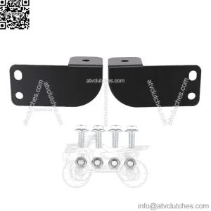 Rear LED Light Mount Brackets for Polaris Ranger 500/570/900/1000 Crew 2013-2023