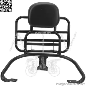 Acouto Motorcycle Sissy Bar Backrest for Sprint Primavera 150 Passenger Back Seat with Cushion Pad Rear Luggage Carrier Rack Modification