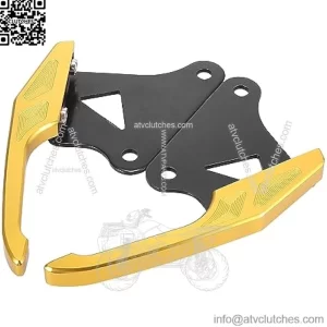 1 Pair Motorcycle Rear Seat Pillion Passenger Grab Rail Bars Handle Armrest Trim Gold Tone for Honda MSX125 M3