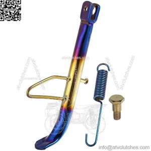 Multicolor Universal Aluminum Alloy Kickstand Foot Side Stand for Motor Scooter Bikes Dirt Pit Bikes Motorcycles 25cm