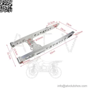 Top Quality Silver Modified Swing Arm Motorcycle Flat Fork Ebike CNC Rear Flat Fork
