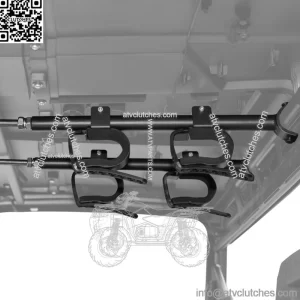 UTV Overhead Roof Gun Holder Bow Rifle Rack For Polaris Can Am Pioneer Honda