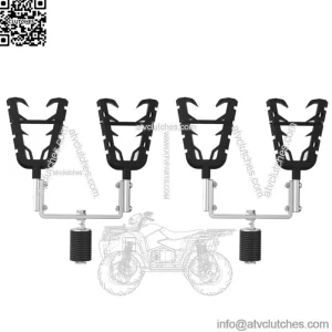 UTV Gun Holder Rifle Mount Shotgun Bow Rack for Polaris Ranger XP 1000/900 Crew