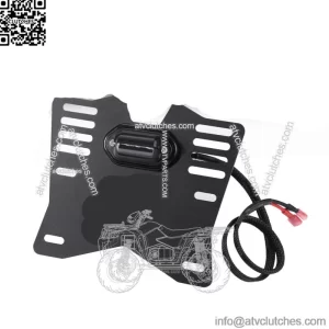 UTV/ATV LED License Plate Light Holder for 1.25"-2" Polaris RZR Can Am X3 Honda