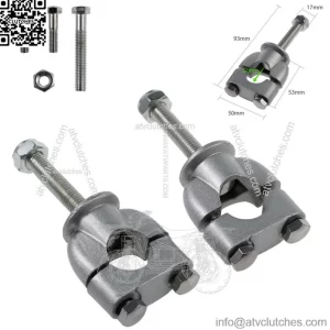 7/8'' Handlebar Risers Bar Kit Mount Clamp for ATV Pit Bike Dirt Bike Honda ATV