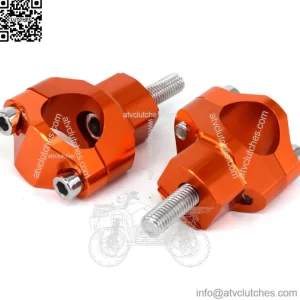 CNC 1 1/8" HandleBar Riser Fat Handle Bar Mount Clamp For  Dirt Bike Off Road