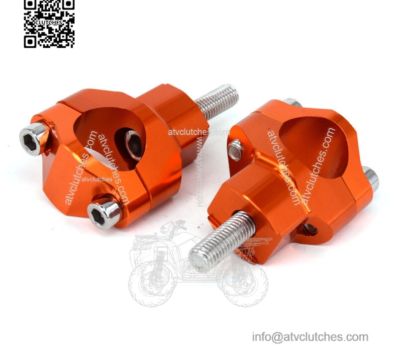 CNC 1 1/8" HandleBar Riser Fat Handle Bar Mount Clamp For Dirt Bike Off Road