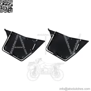 Black Metal Doors for 2008-2014 Polaris RZR 800/ S 800/ XP 900/570 2 Door Models, 2 Pair Accessories