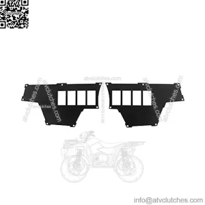 KEMIMOTO Dash Switch Panel, 8 Switch Panel Plate Compatible with Polaris RZR XP 1000 900 Set of 2 Black Powdercoated Dash Plate