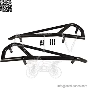 Rock Sliders - Nerf Bars - Tree Kickers fits 2015-23 Polaris RZR 900, 1000 XP Turbo - 2 Seater BLK