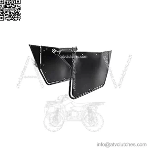 Black UTV Doors Compatible with 2008-2014 Polaris RZR 800/800 S/XP 900, 2012-2021 Polaris RZR 570 2 Doors Model Powder-Coated Aluminum Doors