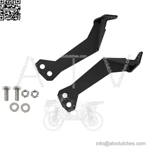 Light Bar Mounting Brackets Compatible with 2014-2022 Polaris RZR XP 900 and 1000 Below Roof A-Pillar 32" Straight/Curved LED Light Bar Mount Bracket, Black