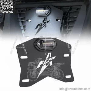 Universal LED License Plate Light Holder for ATV/UTV Can Am X3 Polaris RZR 1000 (For: John Deere Gator CS)
