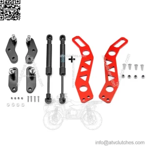 Door Latches Handles Red + Door Opener Kit For Can-Am Maverick X3 X3 Max 17-23