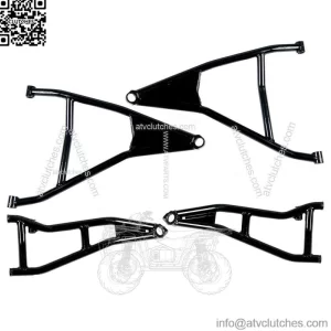 Fit for Can-Am Maverick X3 2017 up+ High Clearance A-Arms 72" Body Black