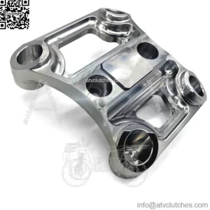 LM UTV 2017-2021 Can-Am Maverick X3 Rear Radius Rod Plate - Machined Finish