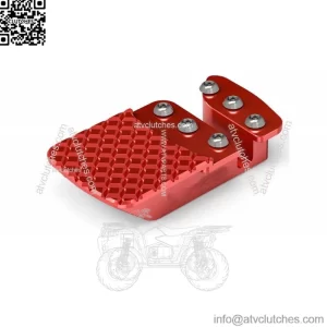 For Can-Am Maverick X3 MAX RR & R Enlarged Brake Pedal Extender 2017-2023 Red
